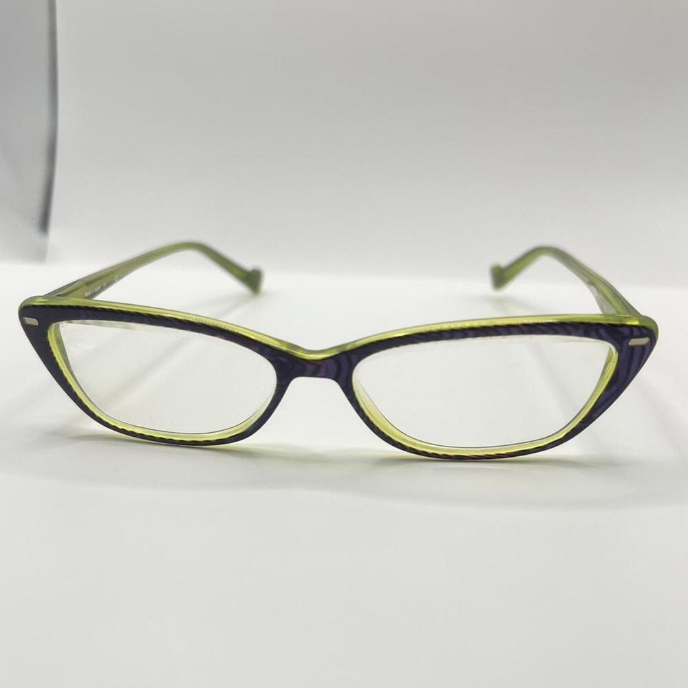 Green purple cat eye